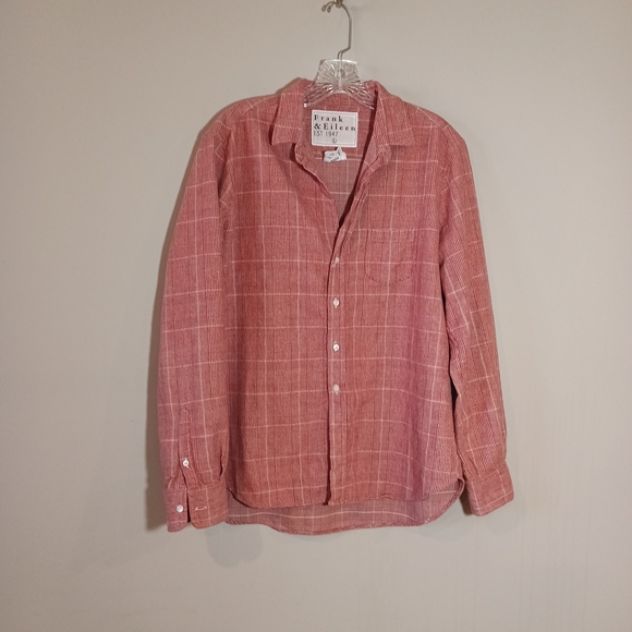 Frank & Eileen Tops - Frank & Eileen Soft 100% Cotton Eileen Plaid Relaxed Button-Up Shirt Size L